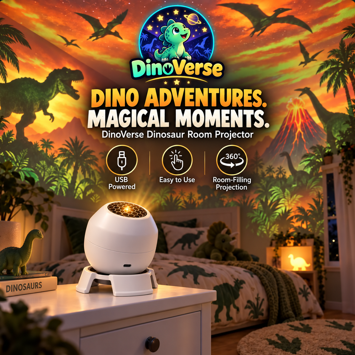 DinoVerse™ - Dinosaur Projector
